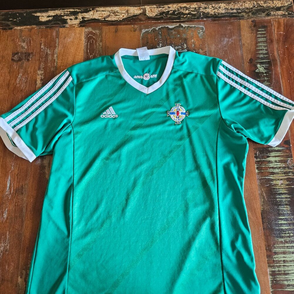 Adidas Northern Ireland Green Home Jersey — Men’s XL